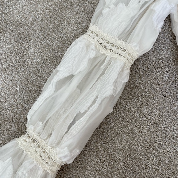 Alexis Raza Top in White - size Small - Picture 2 of 3